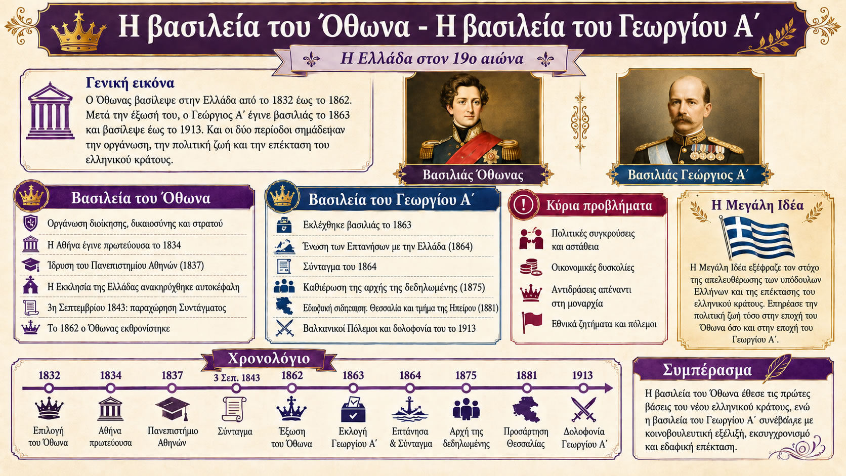 04.01 Η βασιλεία του Όθωνα   Η βασιλεία του Γεωργίου Α΄