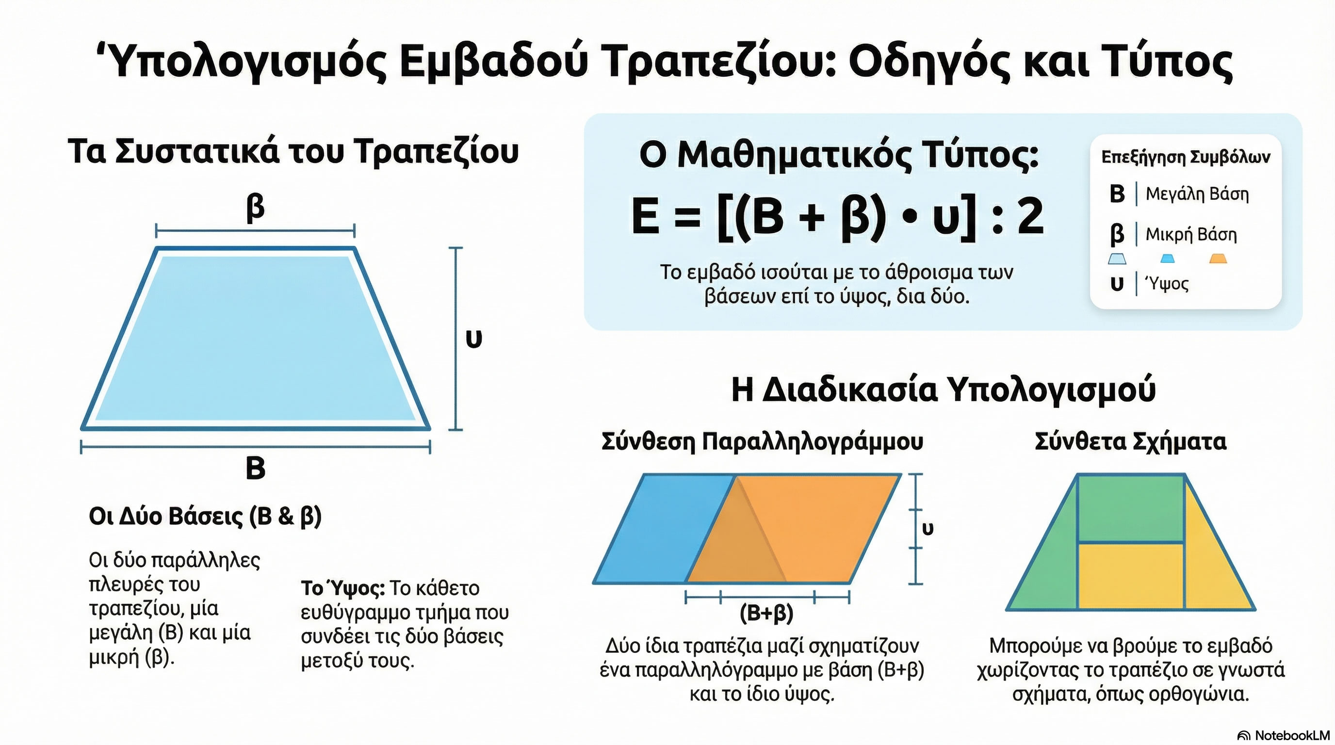 06.64 Βρίσκω το εμβαδό τραπεζίου