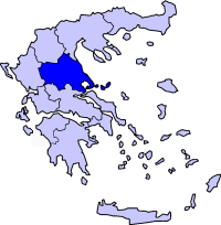 Η θέση της Θεσσαλίας στην Ελλάδα GreeceThessaly