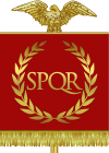 100px Vexilloid of the Roman Empire.svg