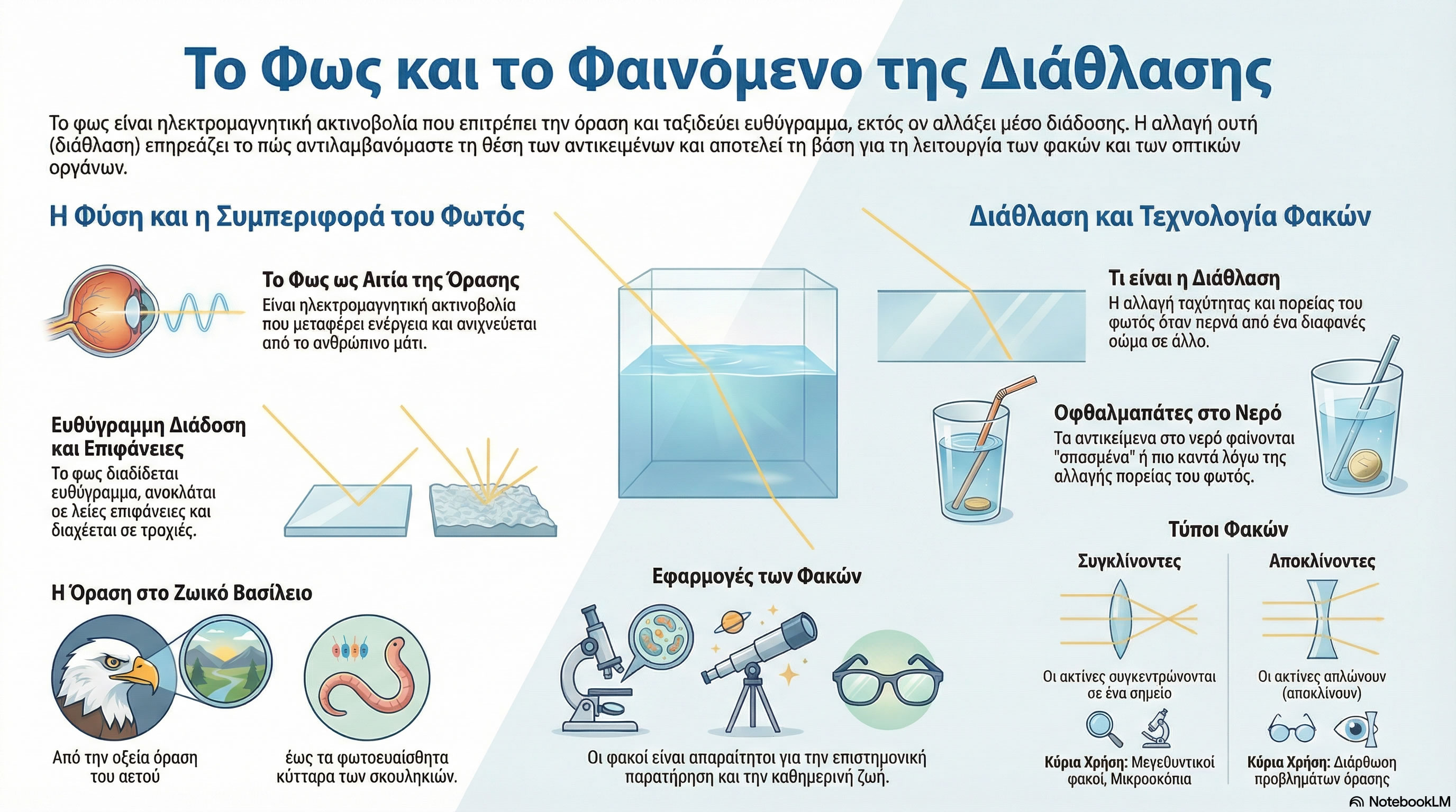 06.01 Φως Η διάθλαση του φωτός