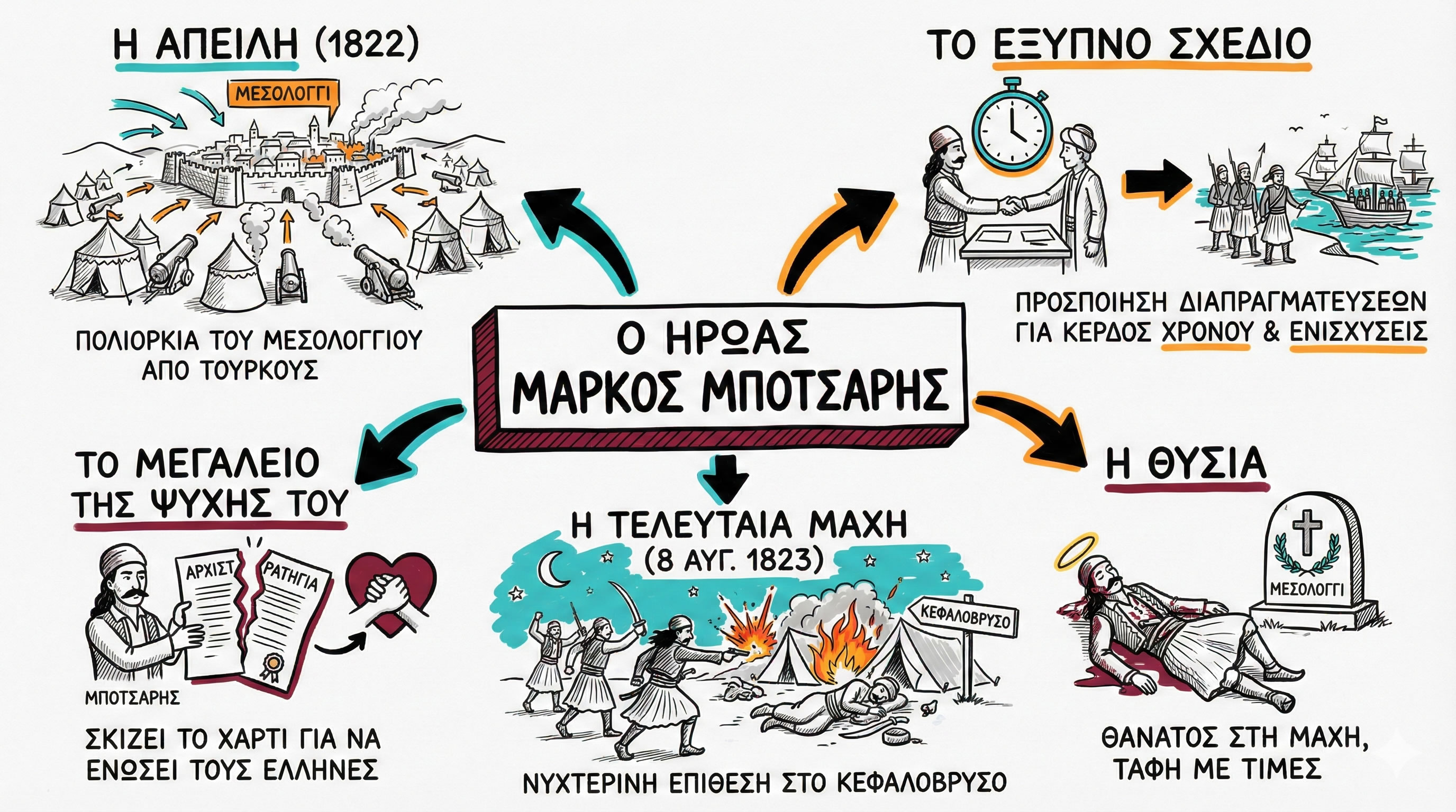 03.10 Ο Μάρκος Μπότσαρης