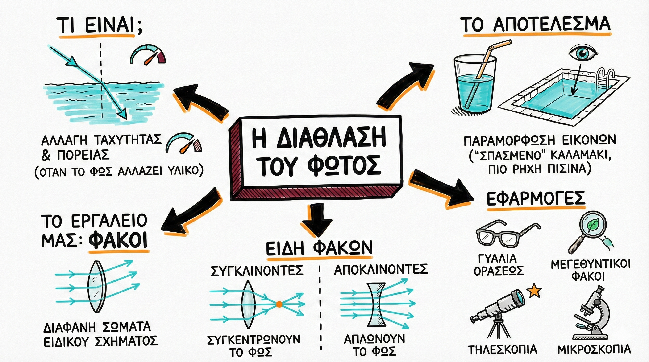 06.01 Φως Η διάθλαση του φωτός