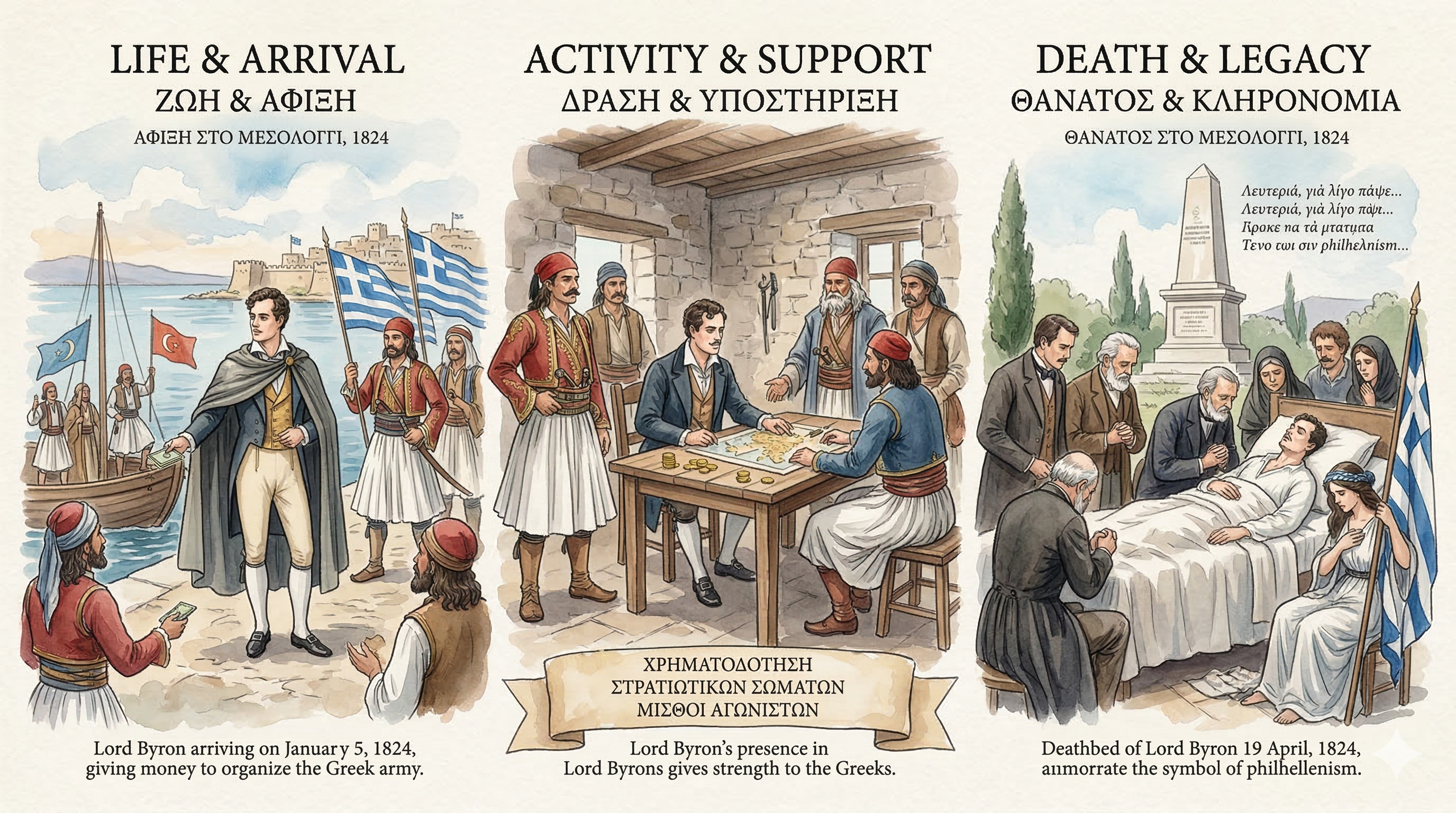 4. Ο Λόρδος Βύρων στο Μεσολόγγι