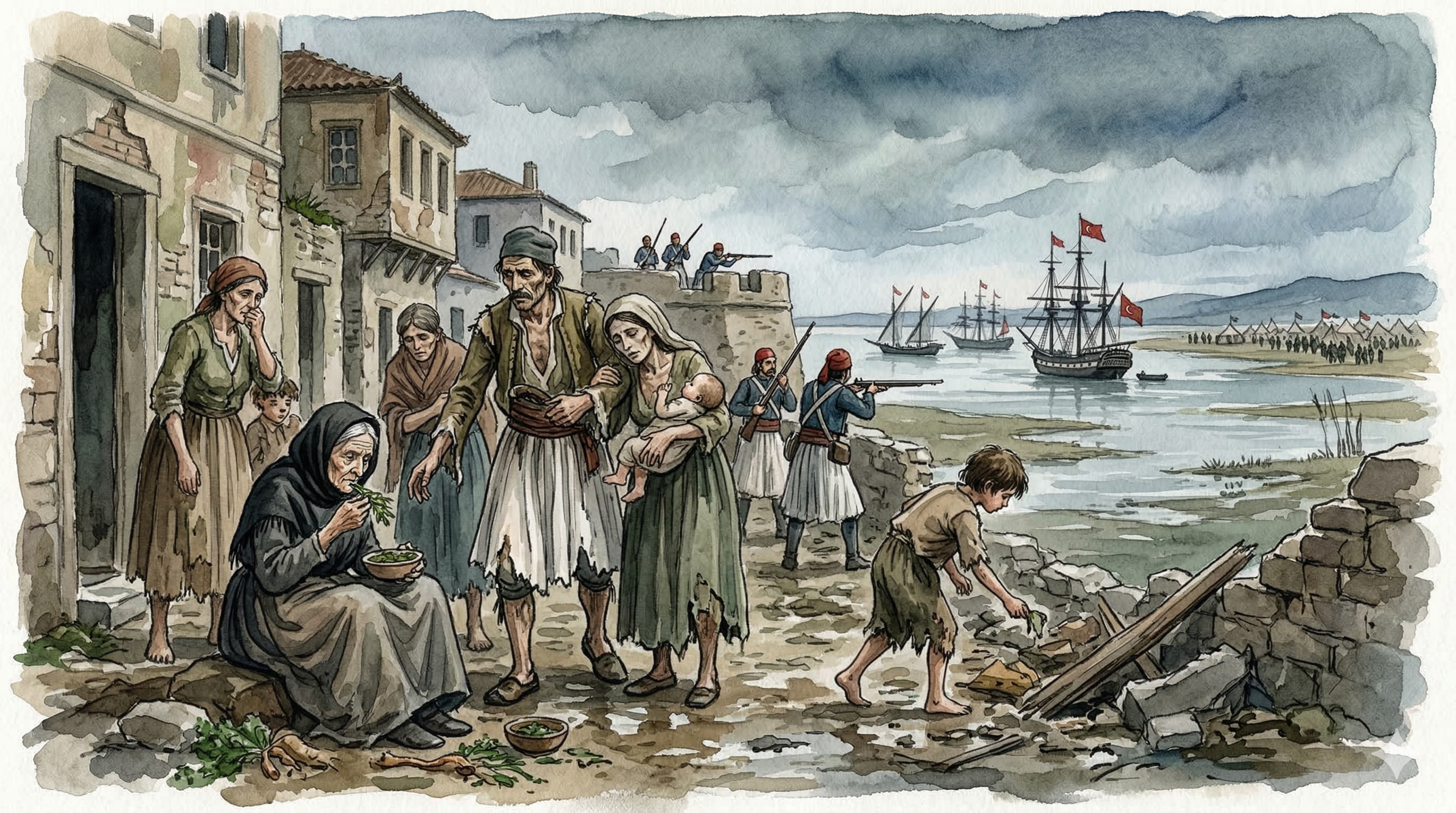 8. Οι δυσκολίες των πολιορκημένων