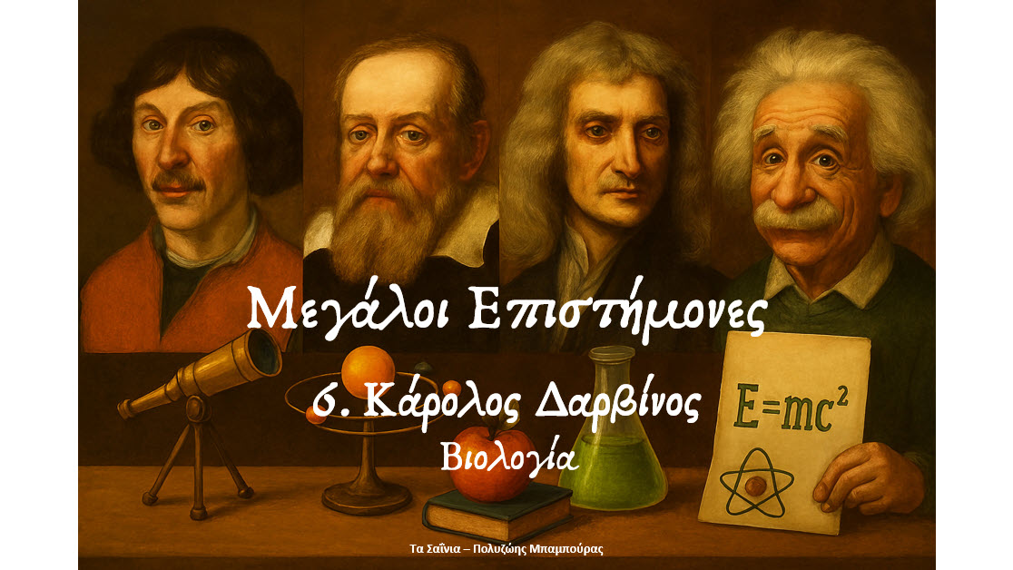 Μεγάλοι Επιστήμονες   6. Κάρολος Δαρβίνος