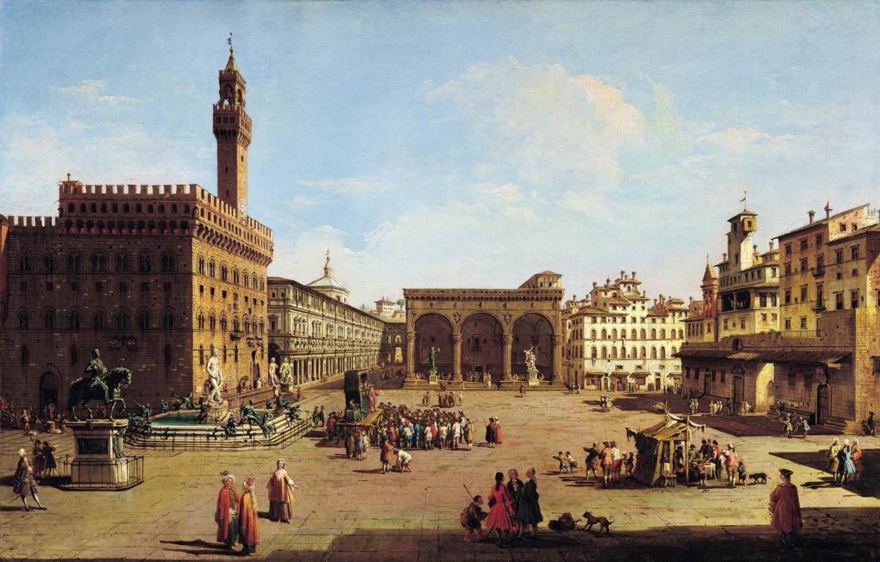Giuseppe Zocchi The Piazza della Signoria in Florence WGA25992